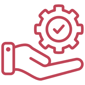 Service quality assurance symbol